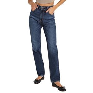 Levi's Red Tab 70's High Rise Slim Straight Dark Wash Denim Jeans